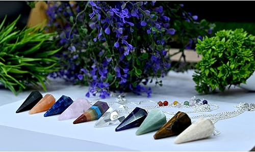 Miniatura 5 de 10 piezas por lote de péndulos Moda Reiki Energía Bienestar Sanación Metafísica