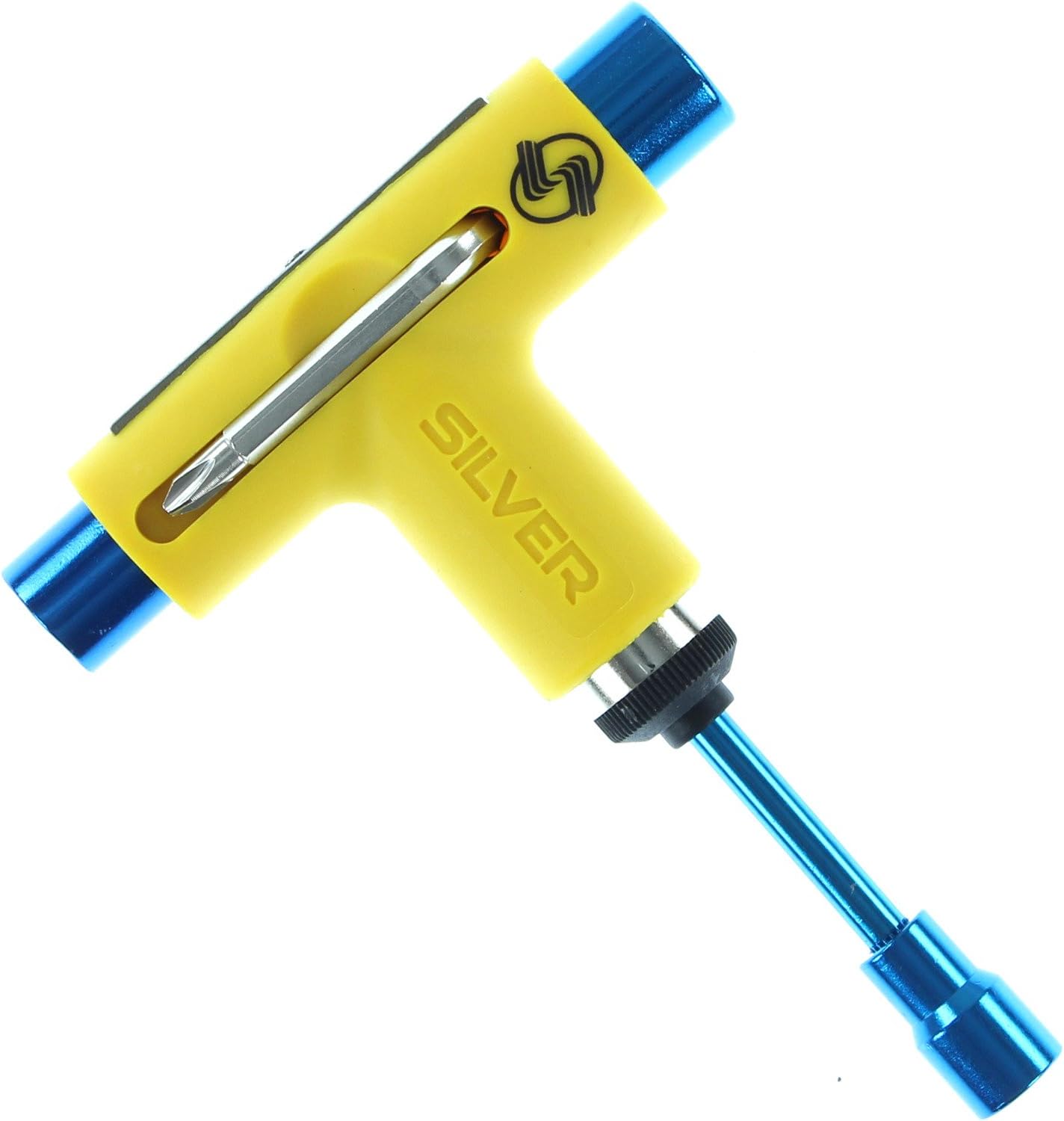 Silver Trucks Neon Yellow/Blue Skate Tool