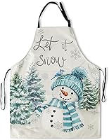 Vista 24 de Giwawa Delantal unisex para adultos, impermeable, resistente a las manchas, delantal de cocina con 2 bolsillos para BBQ, parrilla y pintura