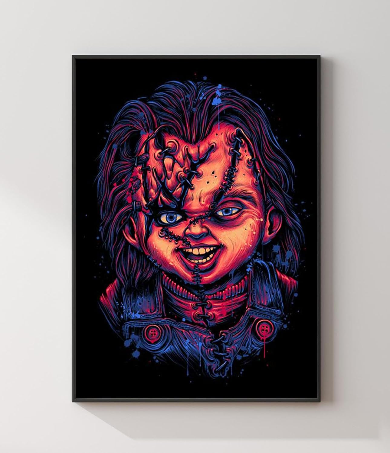 HUANNY Diamond Painting Horror Movie Diamond Art, 5D Full Drill Cross Stitch Embroidery Kits