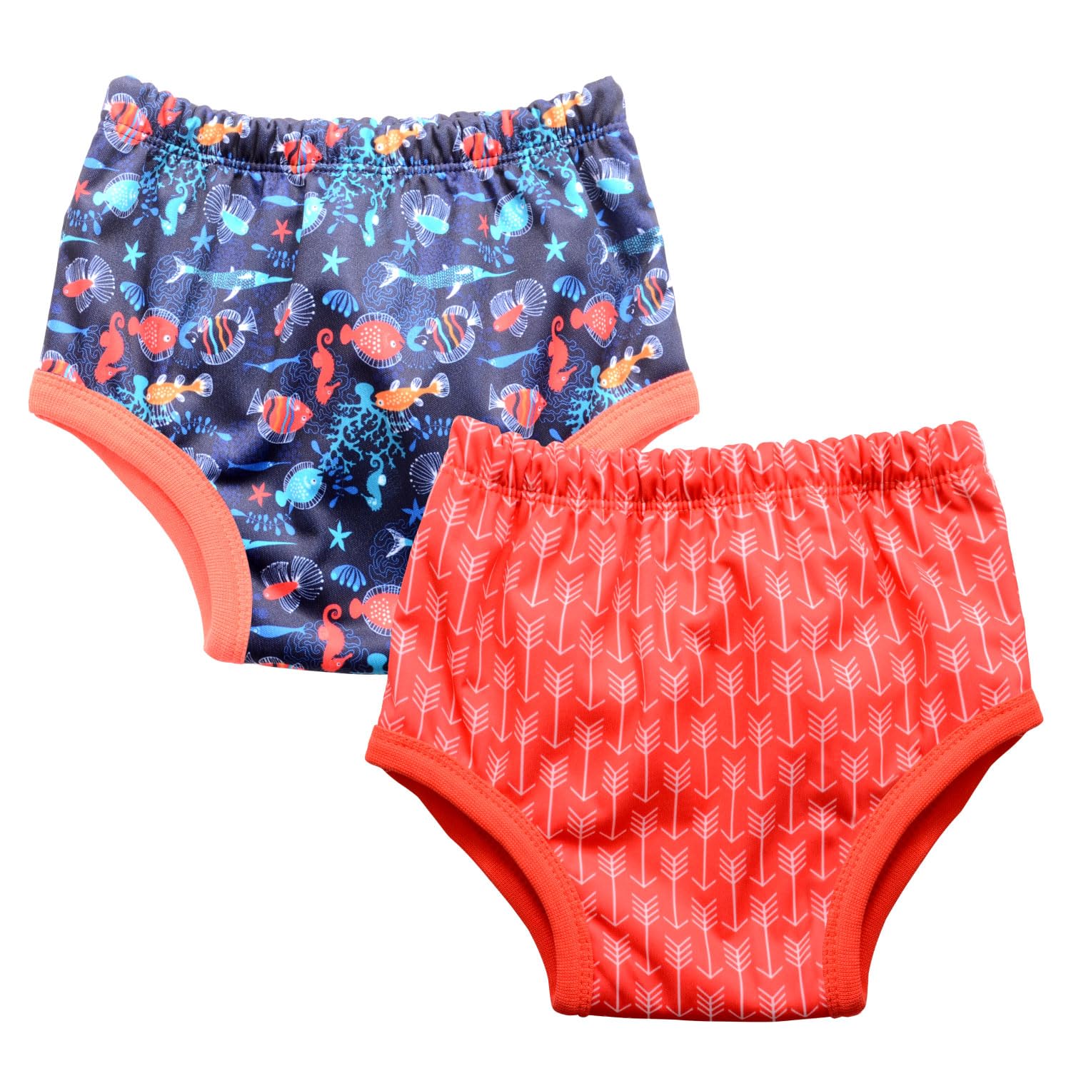 Mee MeePotty Training pull – up pants for growing baby/toddlers with 3 Layer protection of cotton padding & super dry feel Outer Layer |Ocean, Arrow | Pack of 2 | Small