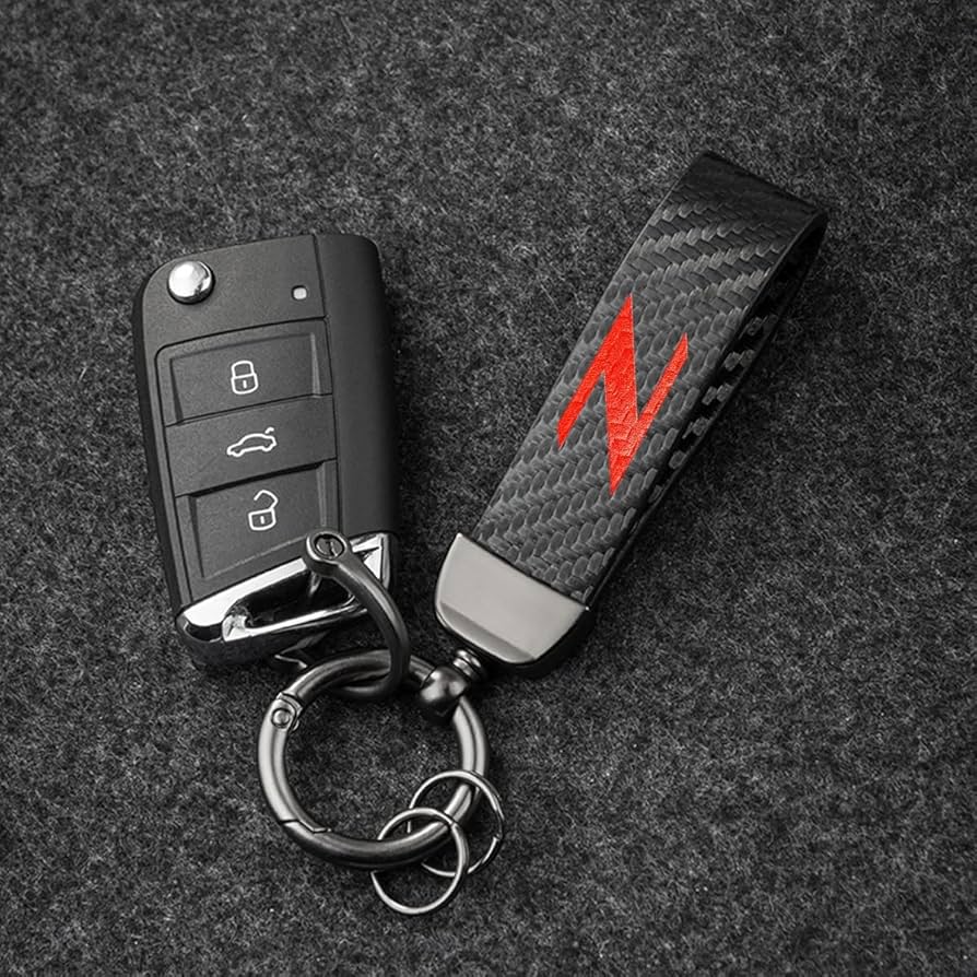 Amazon.com: HUIANTS Carbon Fiber Style Car Keychain Z Emblem