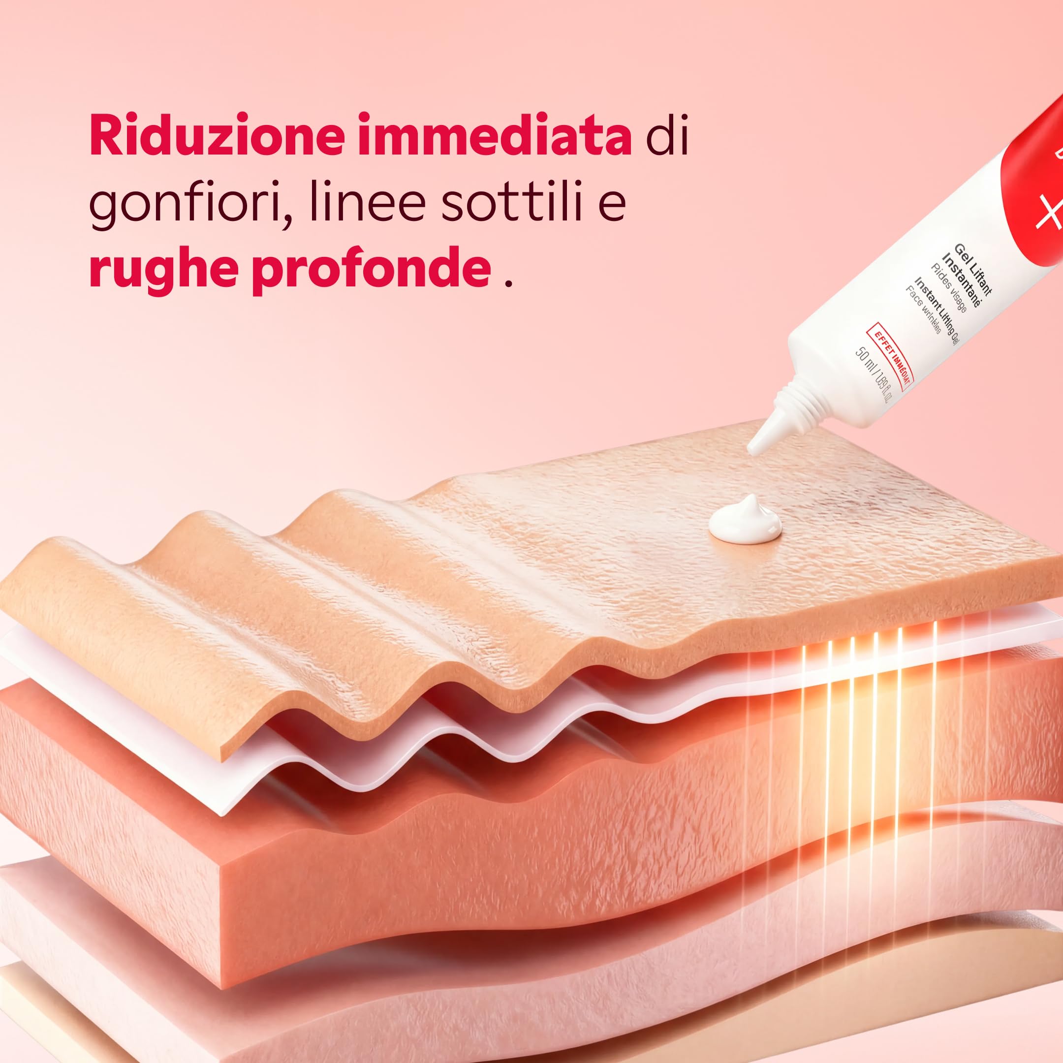 MYSOSBEAUTY - Correttore tasche e rughe, crema lifting temporanea per contorno occhi, anti-età, trattamento lifting istantaneo per 8 ore, riduce le tasche sotto gli occhi (15 ml)