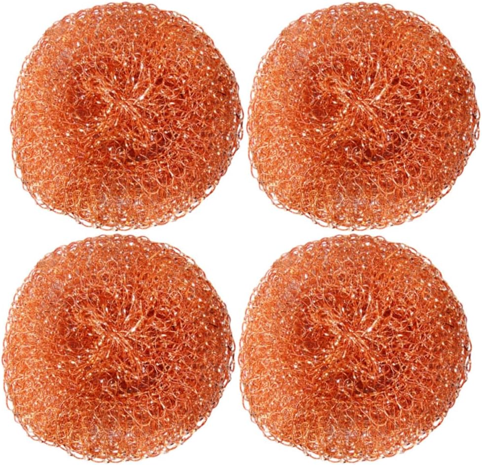 Nixalith Copper Solder Tip Cleaner, Wire Cleaner Sponge Ball, Coiled Sponge Tip Cleaner,Dia. 80mm,Thickness 20mm - (4PCS)