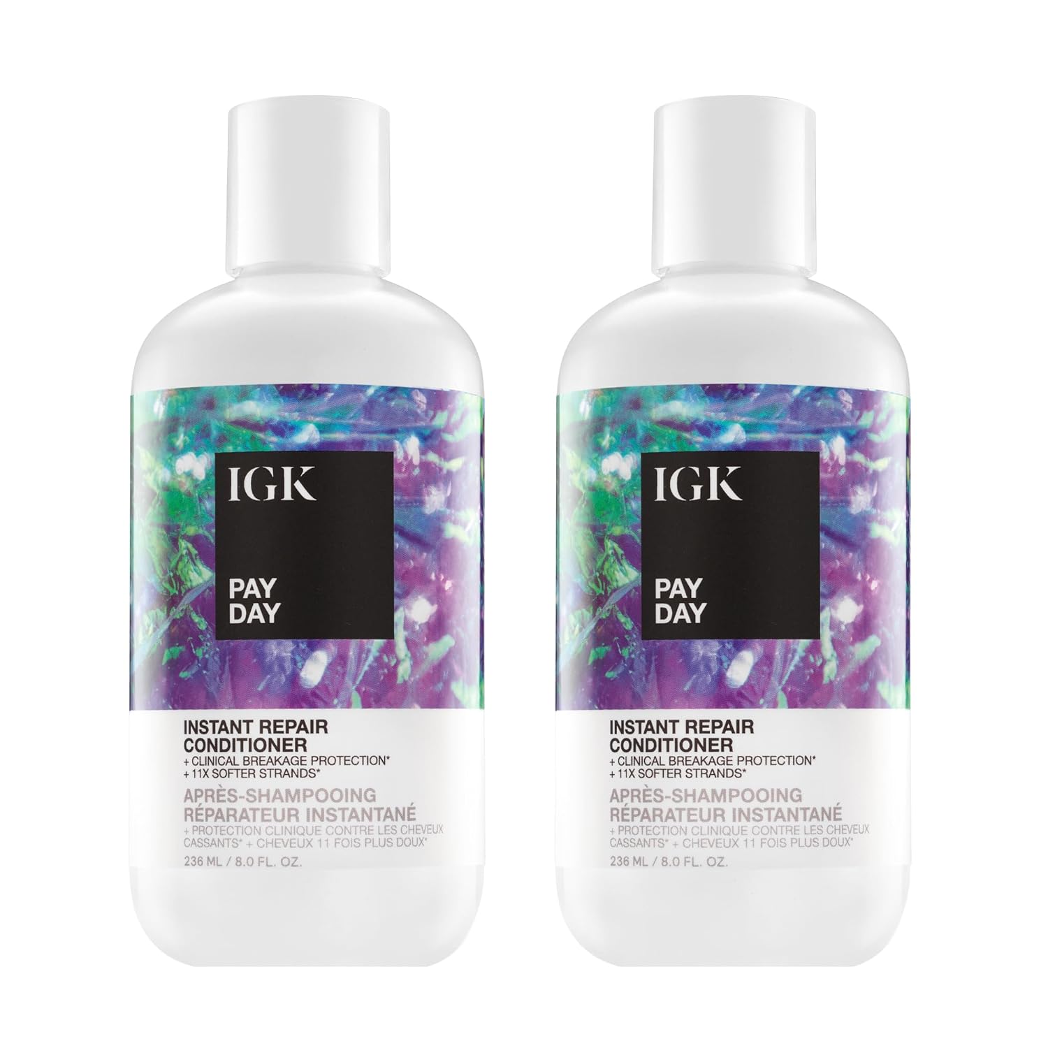 IGK Pay Day Conditioner 2-Pack – Moisturizing Conditioner for Dry, Damaged, or Chemically Treated Hair