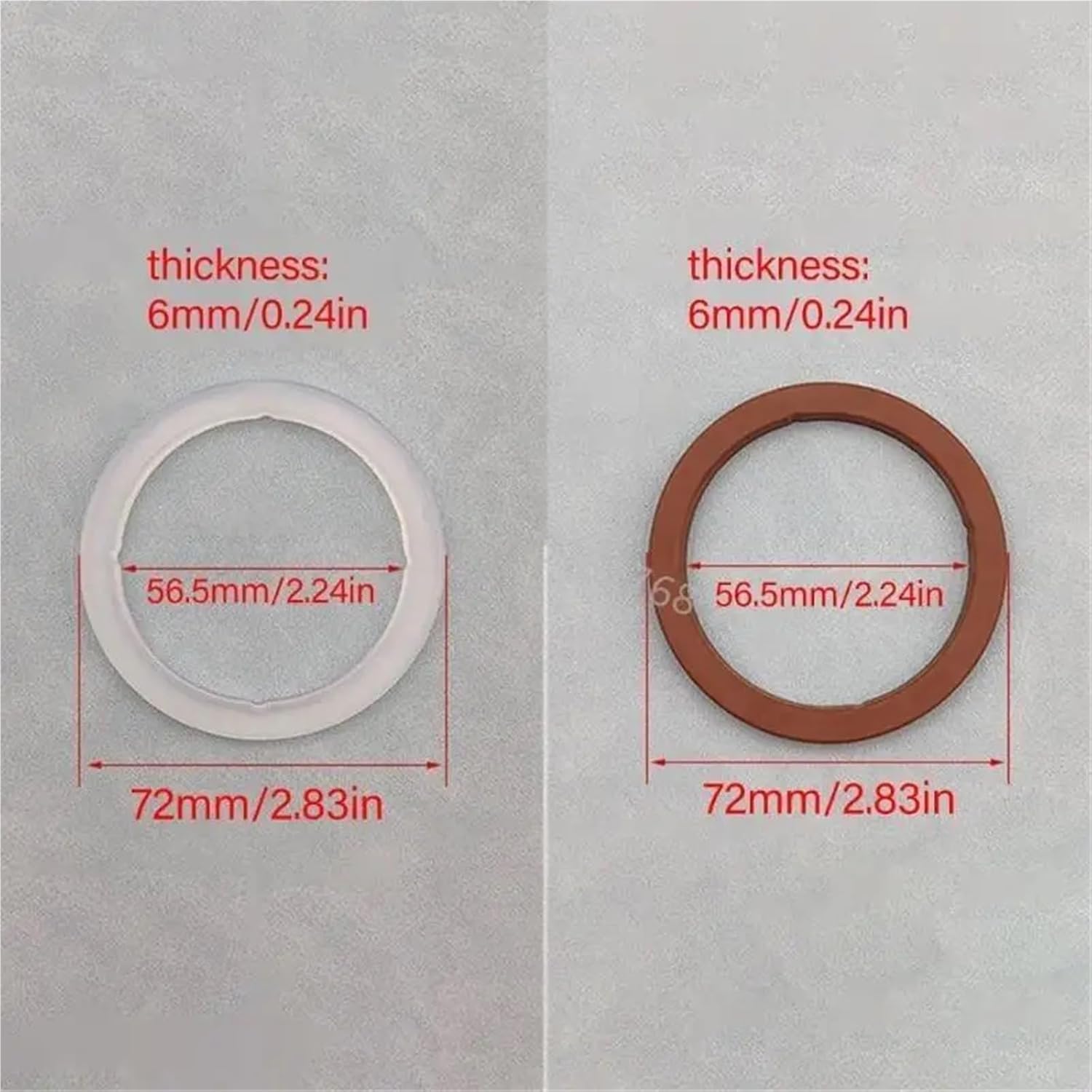 Silicone Brewing Head Gasket Silicone Espresso Machine Seal Rings Coffee 517C(Silicone)