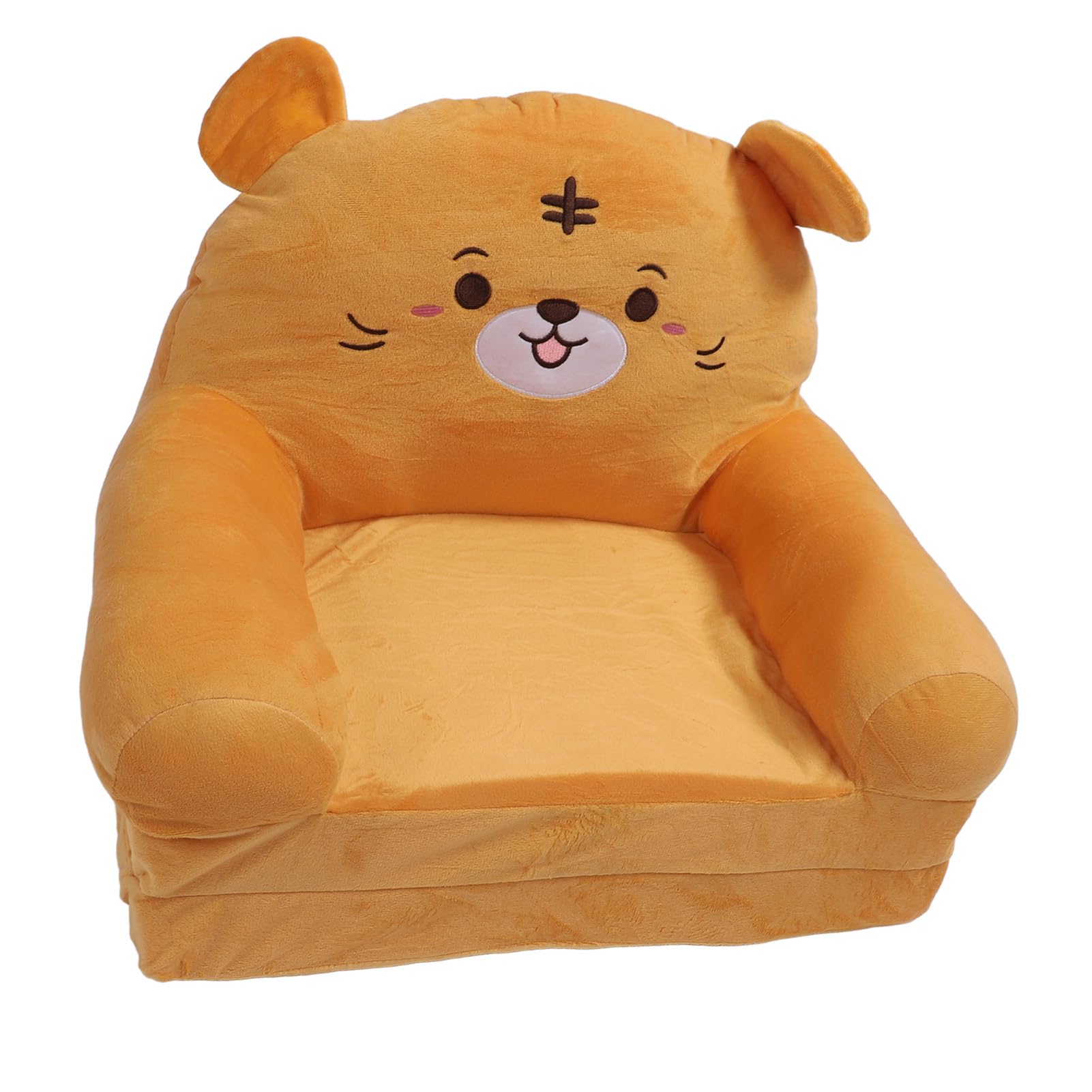 Divano Pieghevole per Bambini, Divano Pieghevole Multifunzionale in Spugna di Tessuto Felpato per Bambini, Modello Cartone Animato, Resistente, Comodo per Riposare (2 strati)