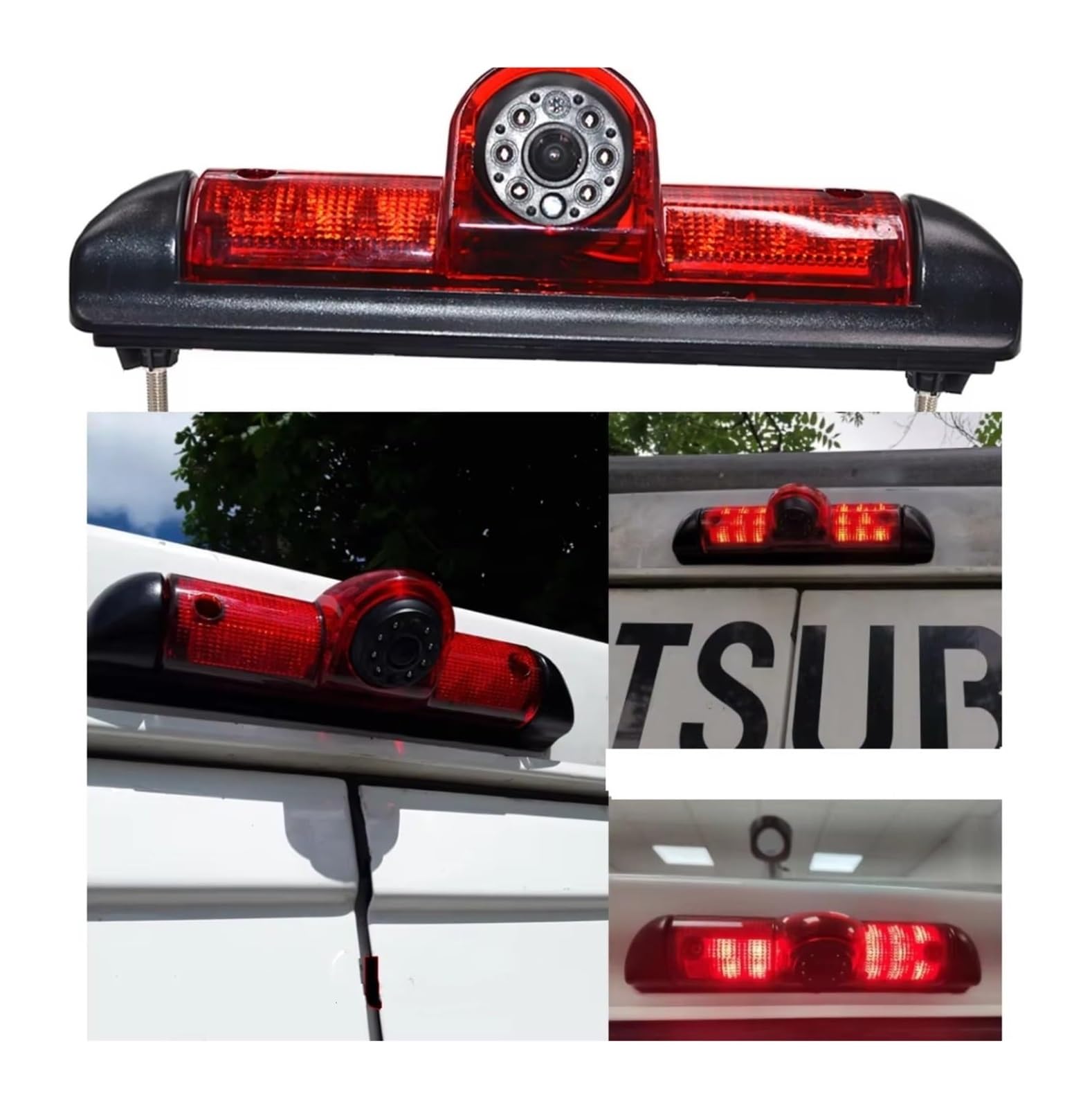 para FIAT para DUCATO X250 Cámara De Visión Trasera LED Luz Freno Monitor 7 Pulgadas Cámara de Respaldo