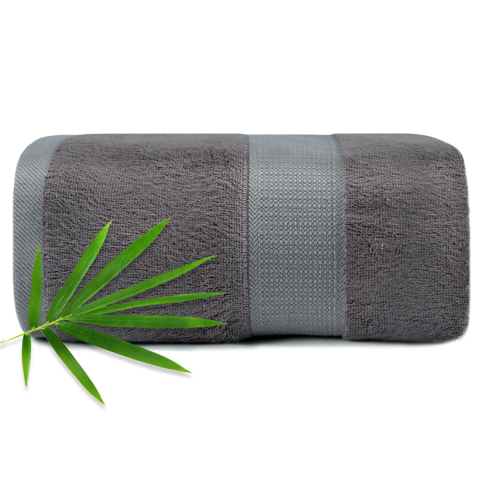 CANFOISON Extra Large Bath Towels Sheet for Body, for Sensitive Skin, 1 Pack Dark Grey for Adult Kids Baby,for Luxury Hotels Gym Spa Super Soft Highly