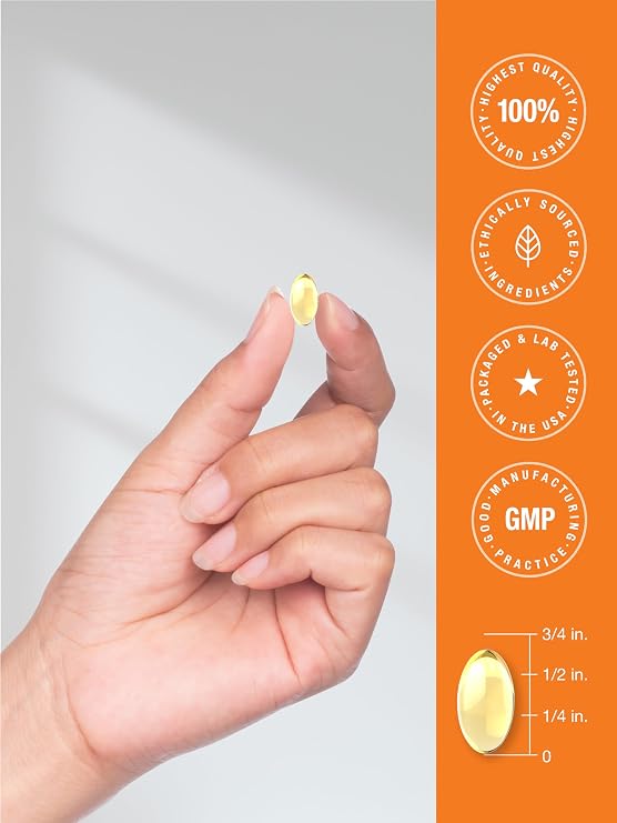 Horbaach Vitamin D3 10000 IU | 500 Softgels | Non-GMO, Gluten Free Supplement | Value Size | 250mcg | High Potency Formula