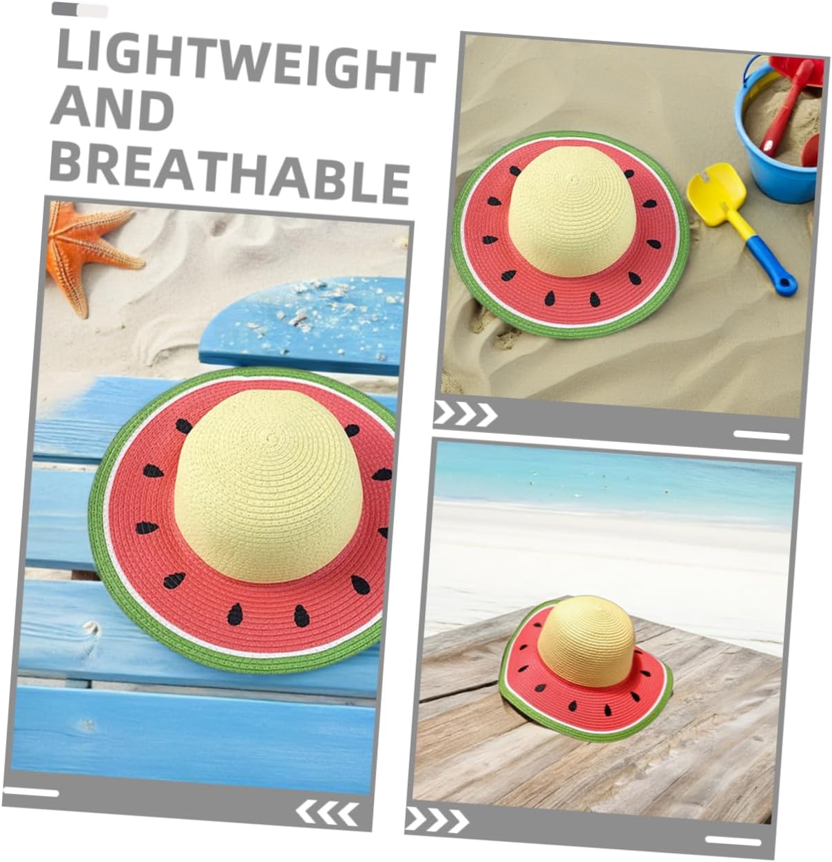 MERRYHAPY Summer Watermelon Wide Brim Protection Beach Cap for Outdoor Activities Fun and Stylish Sun Protection for Ages