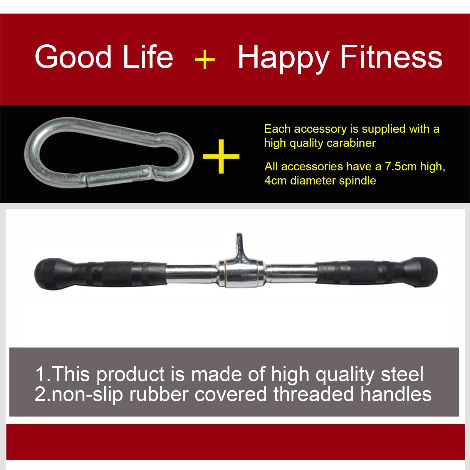 Accessori Palestra Grip Lat Pull Down Attacchi T-bar V-Bar Cavo Workout Accessorio per Palestra Fitness Sollevamento Pesi uso Forza Allenamento Braccia Tricipiti Schiena Bicipiti Spalle E Muscoli Addo