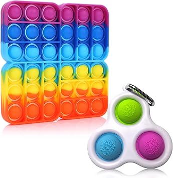 Icoolio Pop It Antistress Fidget Toys Set Popit Gioco Push Pop Pop Bubble Poppit Figet Toy Kit Amazon It Giochi E Giocattoli