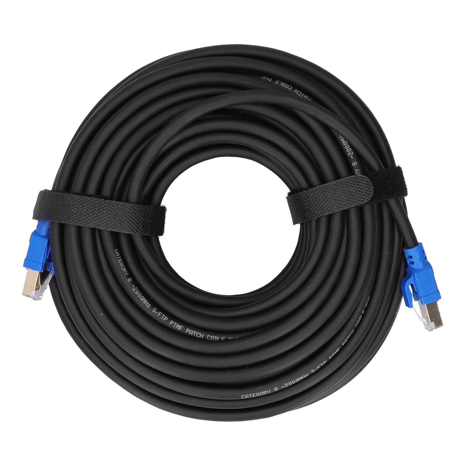 Yunseity 40Gbps 2000Mhz Cat8 Ethernet Cable, Gold Plated RJ45 Connector 24K Shielded Twisted Pair, with Oxygen Free Copper Conductor, for Router Modem Smart (20m)