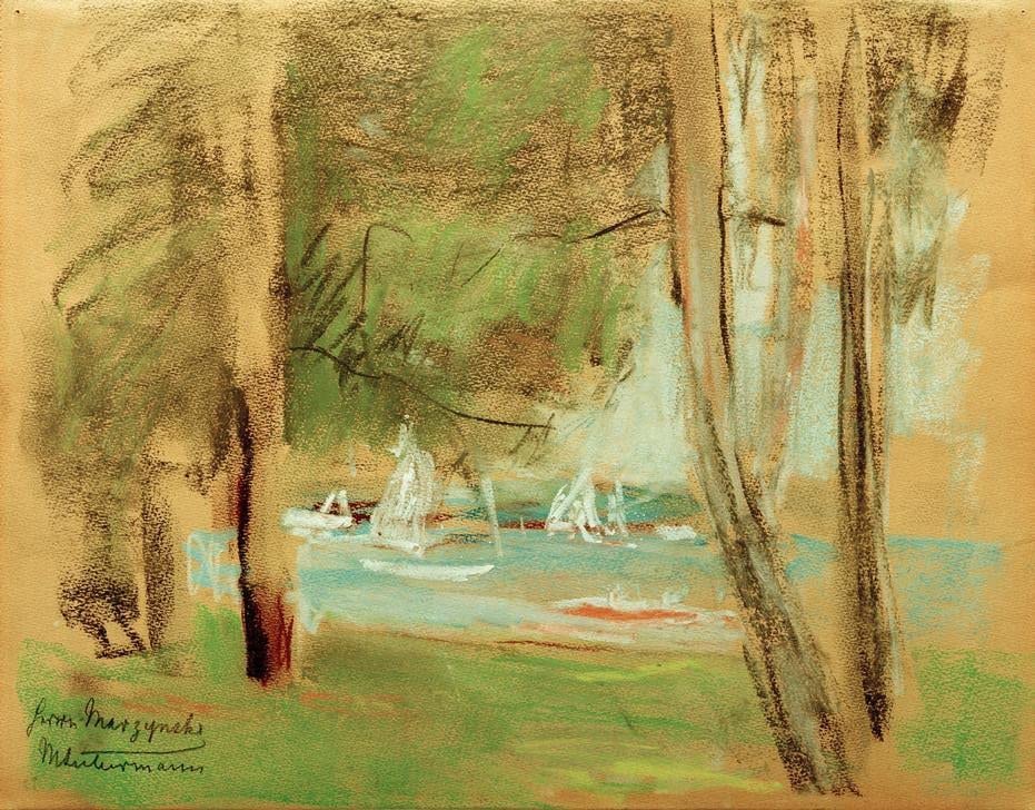 Affiche Bateaux au Wannsee Max Liebermann pour créer une décoration murale de salon apaisante