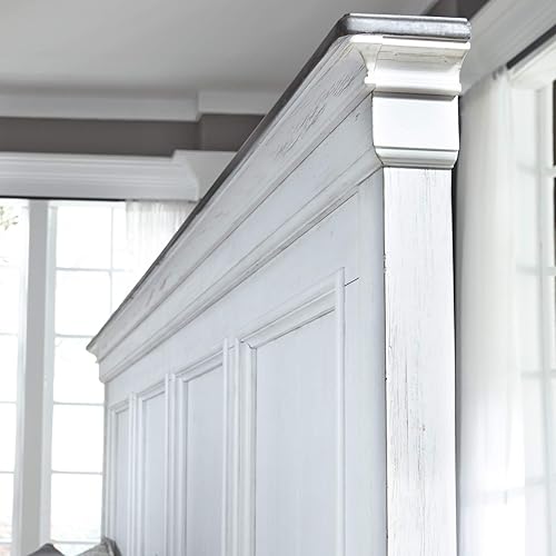 Miniatura 9 de Liberty Furniture Industries Allyson Park - Cama King con panel (32.7 x 34.6 x 24.4 in), color blanco