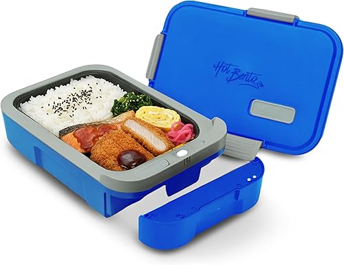 Hot Bento PLUS Lonchera autocalentable y calentador de alimentos con batería extraíble alimentada por batería, portátil, sin cables, comidas