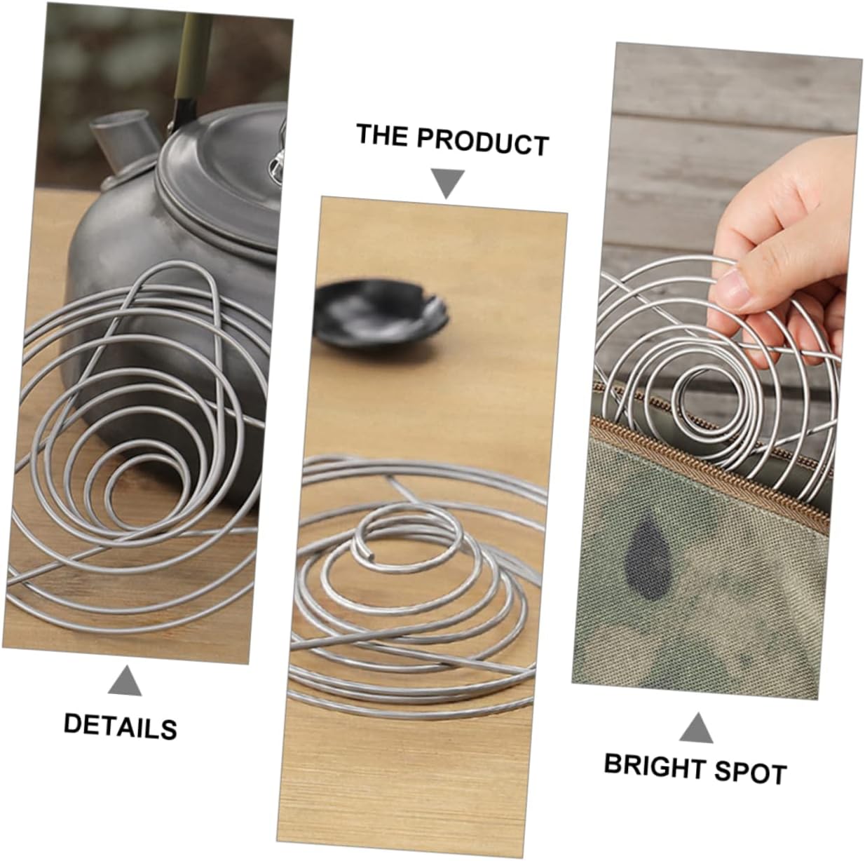 SECFOU 1pc Coffee Drip Stand Stainless Filter Portable Outdoor Brewing Funnel for Camping Travel and Home Use Precision Filtering for Delicious Coffee