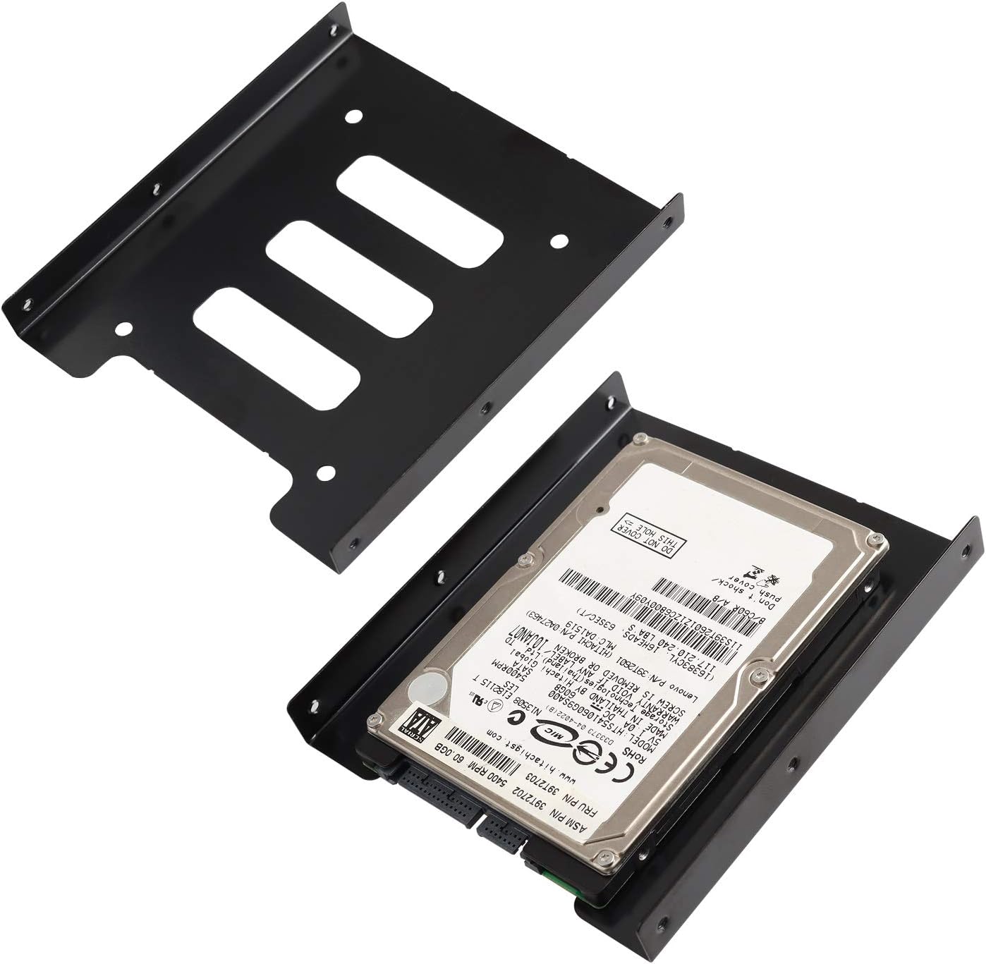 2.5 to 3.5 HDD/SSD Mounting Bracket Hard Drive Holder Single Drive 2.5 to 3.5 Adapter (20 Pack)