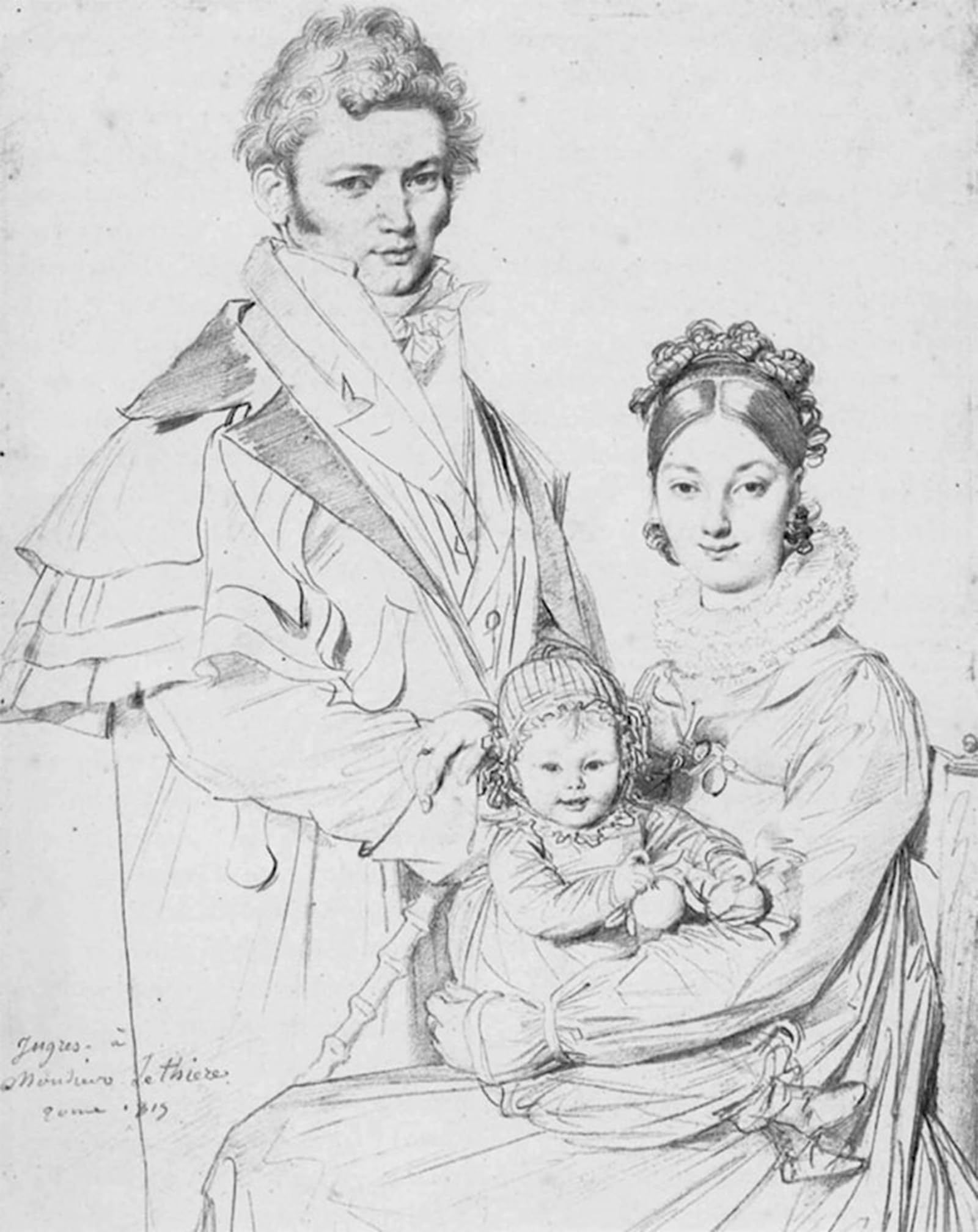 ARTXLXXBN Famous Painting Canvas Artwork Graffiti Print The Alexandre Lethiere Family Jean Auguste Ingres Portrait Canvas Image for Home Decor 60x90cm