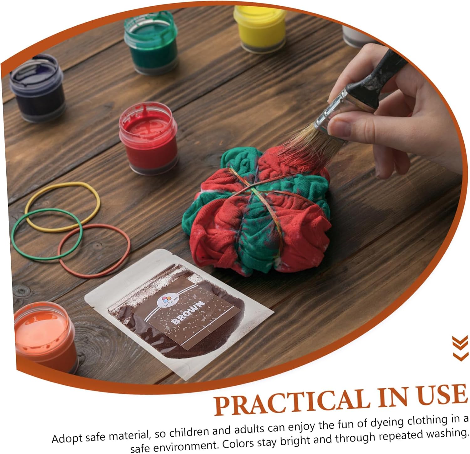 HOMSFOU 24Bags Color Tie Dye Powder Kit for DIY Art Projects for Adults Creative Tie Dye Party Supplies for Decoration and Family Fun Activities