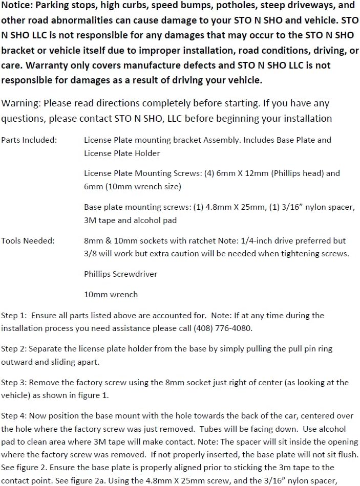 STO N SHO Front License Plate Bracket Compatible with 2022-2024 Mercedes-Benz AMG SL 43/55/63 (SNS374)