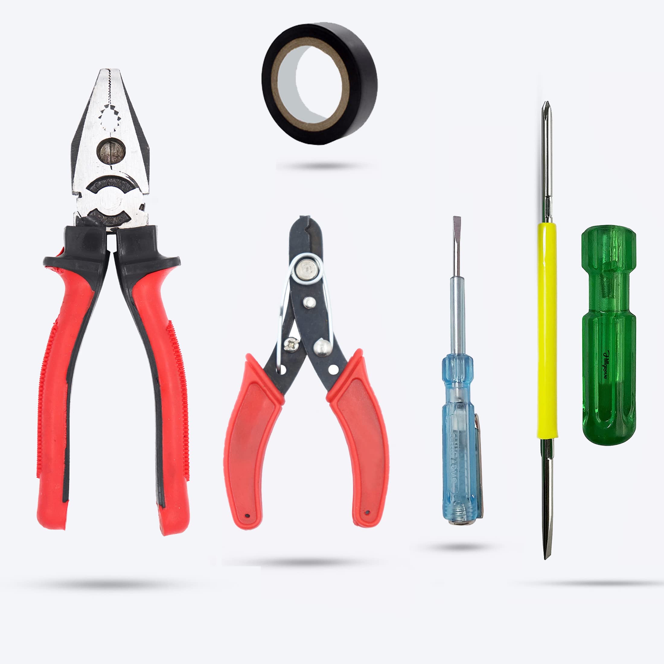 Hillgrove HGCM376M1 8"inch Heavy Duty Grip Combination Pilash Hand Tool Lineman Plier with Wire Cutter, Line Tester,Electrical Tape and 2in1 Screwdriver (B0B7RBP864) Amazon Price History, Amazon Price Tracker