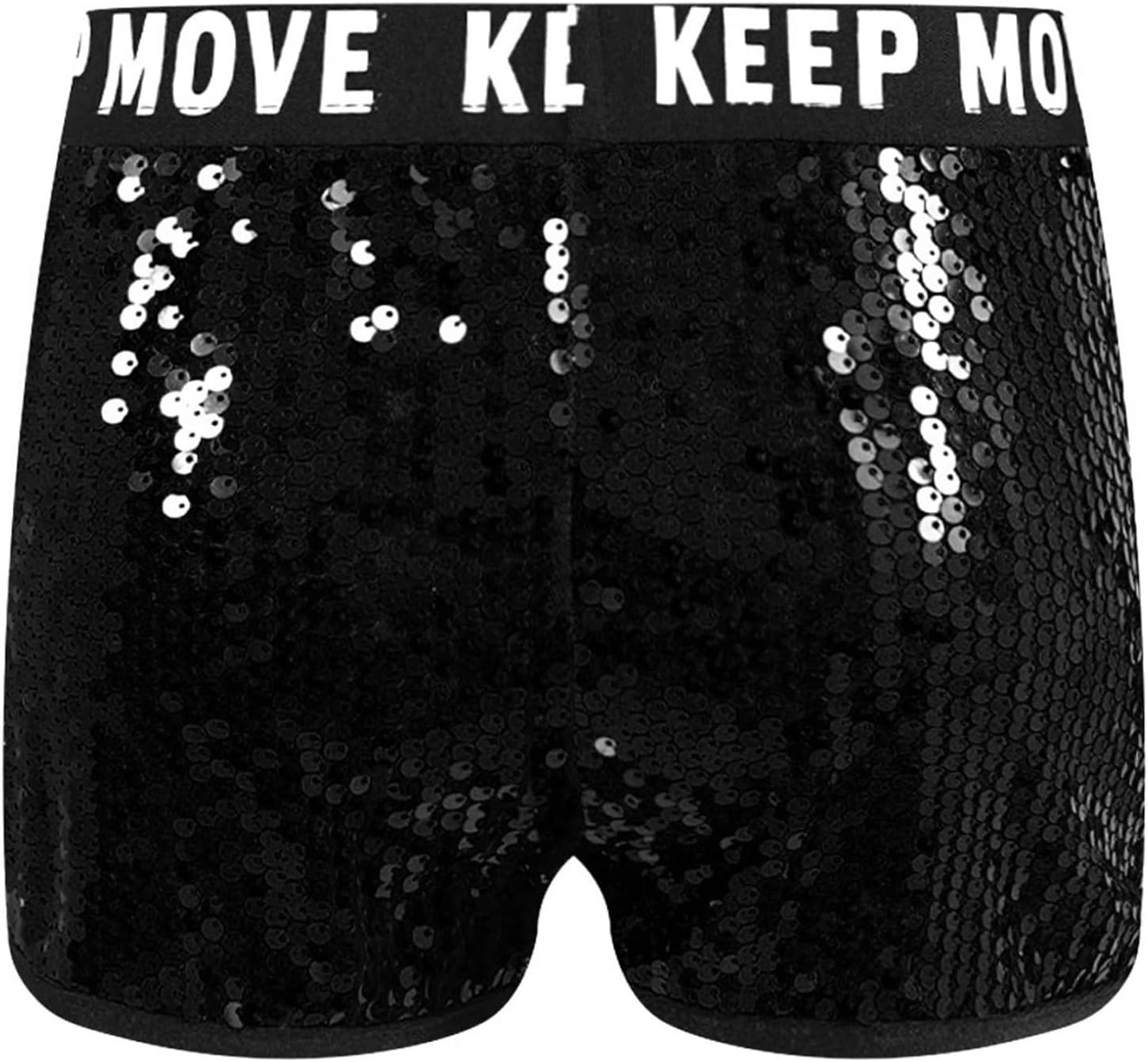 Toddler Girls Gymnastics Shorts Glitter Party Dance Short Pants Hip Hop Jazz Dance Performance Costume