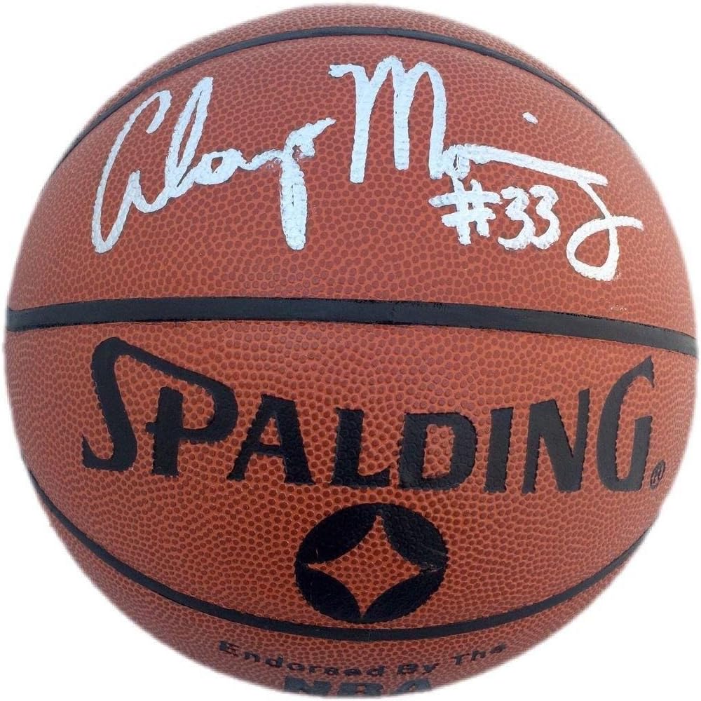 alonzo mourning signed basketball