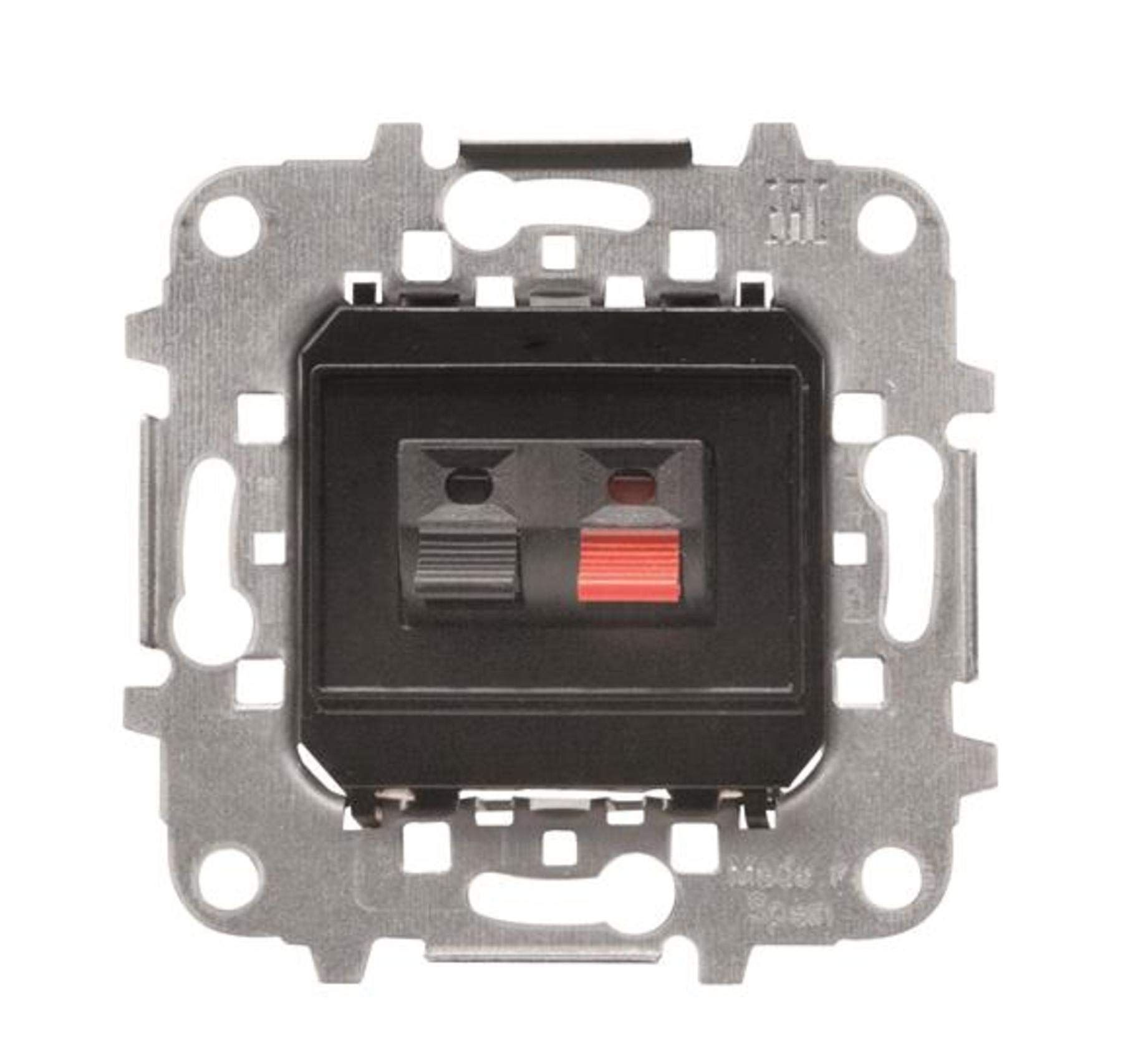 Prise haut-parleur par borne murale encastrable pour connexion audio