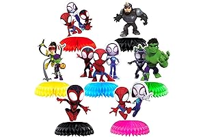 Eye-Catching 7Pcs Spidey Party Centerpiece Decorations