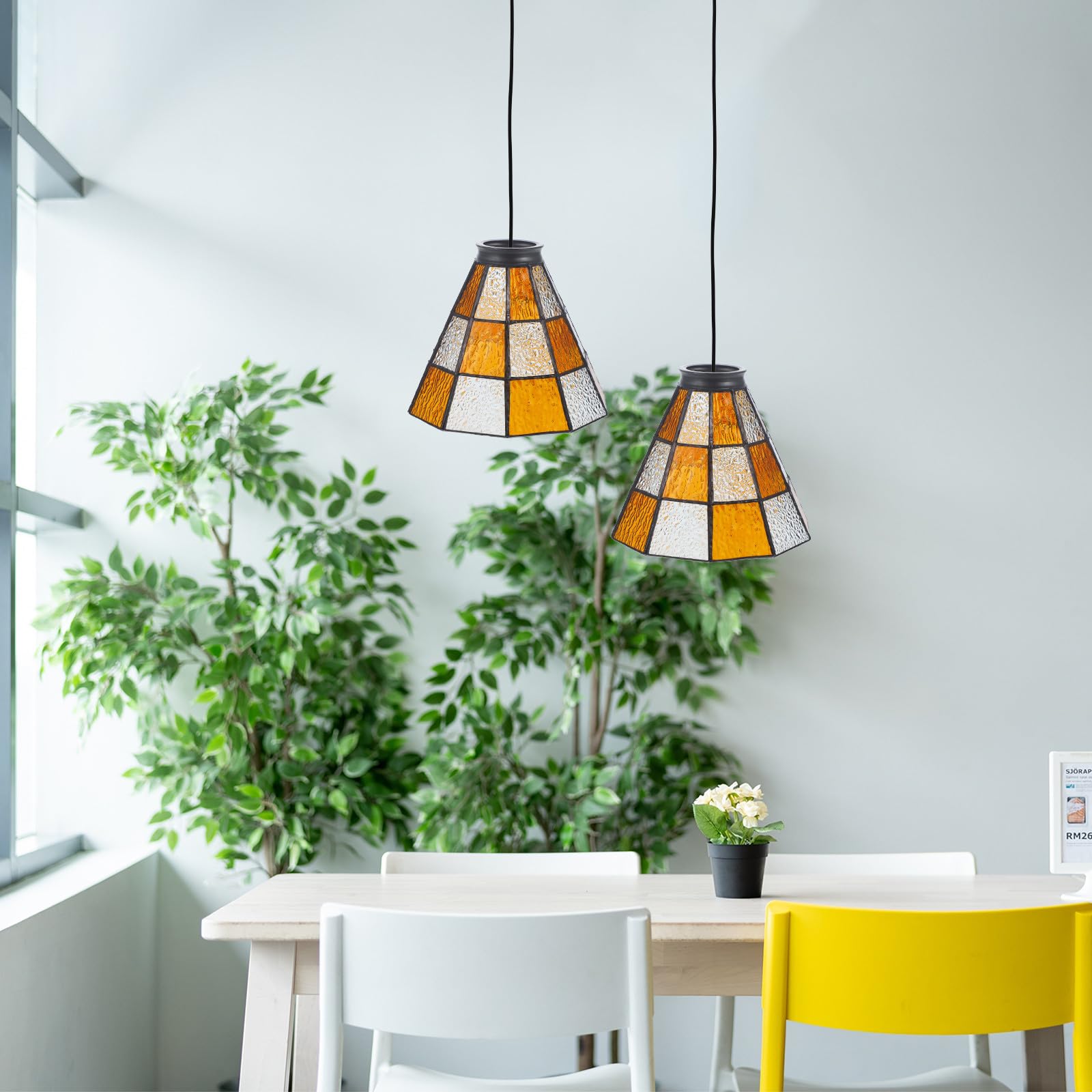 Paralume di Vetro per Lampada a Sospensione, Ricambio Moderno in Vetro Trasparente, Adatto per Lampade da Comodino e Luci Appese, Design Unico e Facile da Usare