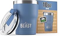 Vista 73 de Beast Vaso de 20 oz de Acero Inoxidable con Aislamiento al Vacío para Café y Hielo de Doble Pared Termo de Viaje (Arcoíris)