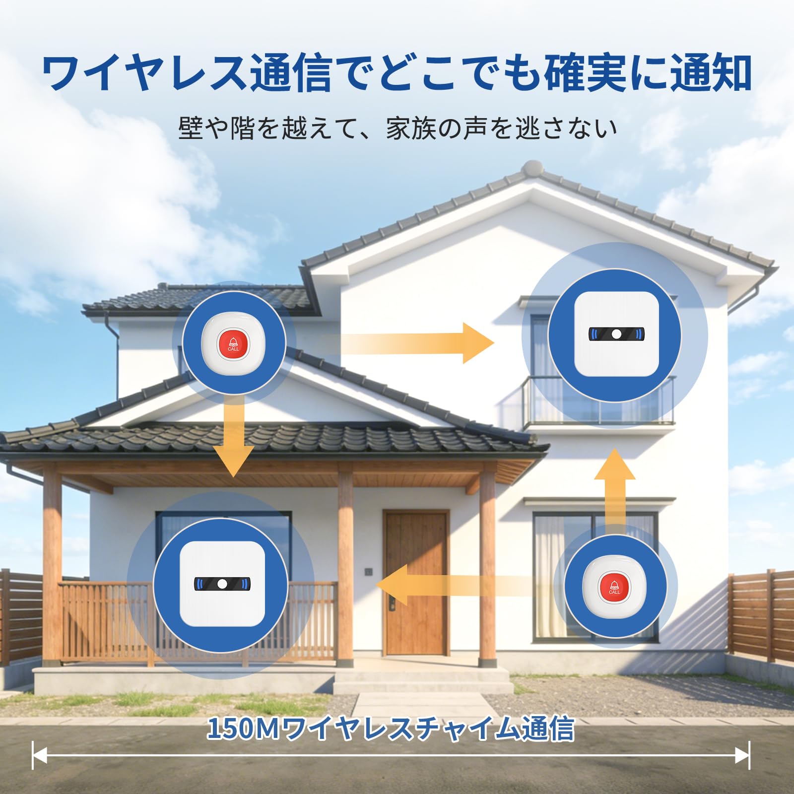 Amazon.co.jp: DAYTECH 呼び出しベル 介護 高齢者用 ナースコール 家庭