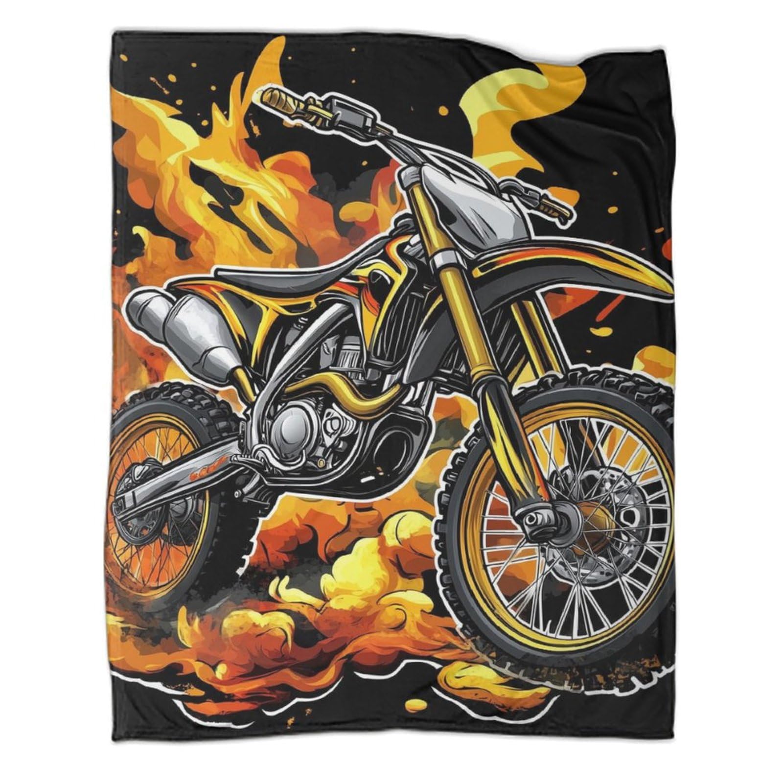 Couverture moto tout-terrain douce, le cadeau idéal pour le lit