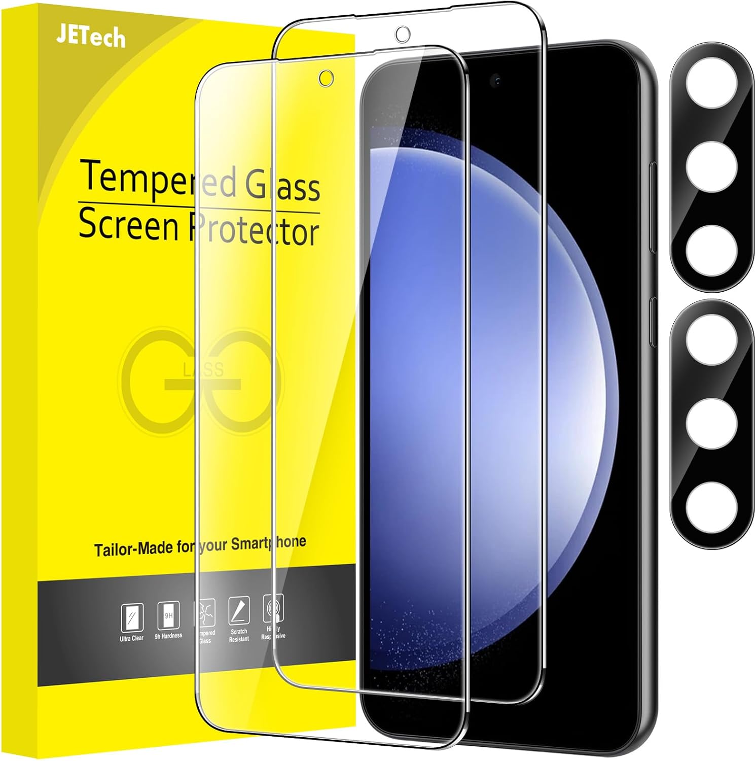 JETech Screen Protector for Samsung Galaxy S23 FE 6.4Inch with Camera