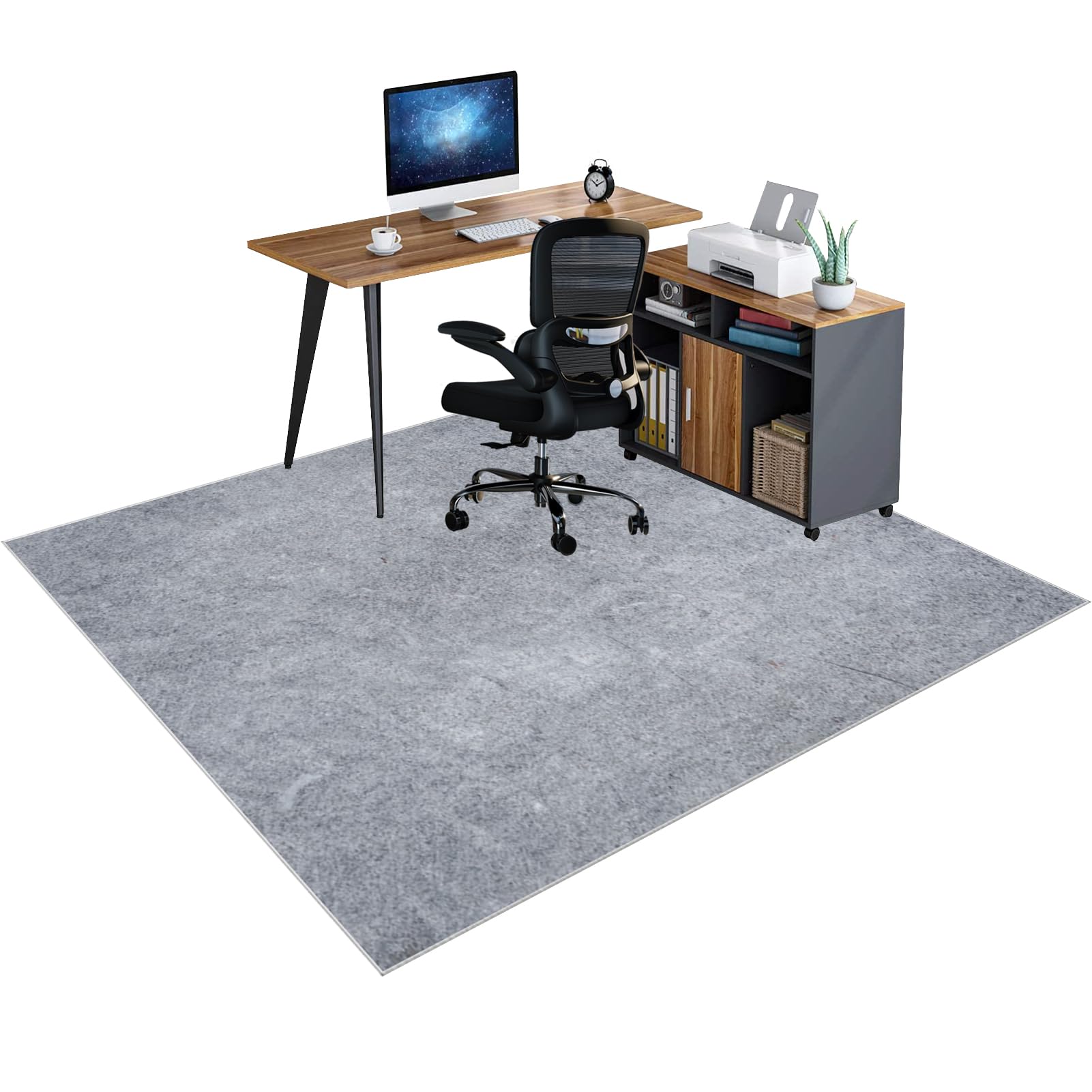 Lxsdgvzd B-10 Office Chair Mat For Hard Floors, Carpet Floor Protector Mat, Gaming Chair Mat For Hardwood Floor, Non-Slip Computer Desk Chair Mat For Carpeted Floors, Wood/Tile Protection Mat 70 X 100 Cm