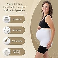 Vista 3 de Maternity Belly Band - 4-Way Stretch Post Partum Belly Band For Lumbar & Back Support - Pregnancy Gifts for Moms