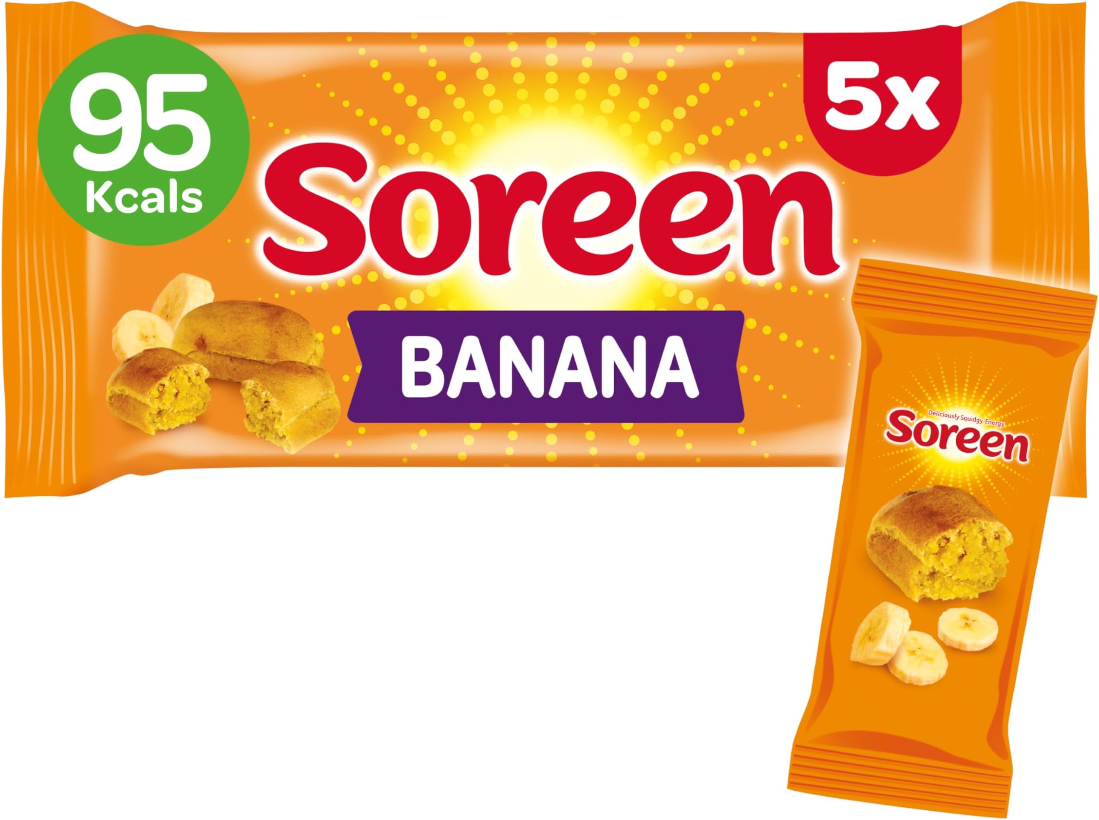 Soreen 5 Banana Lunchbox Loaves, 150g