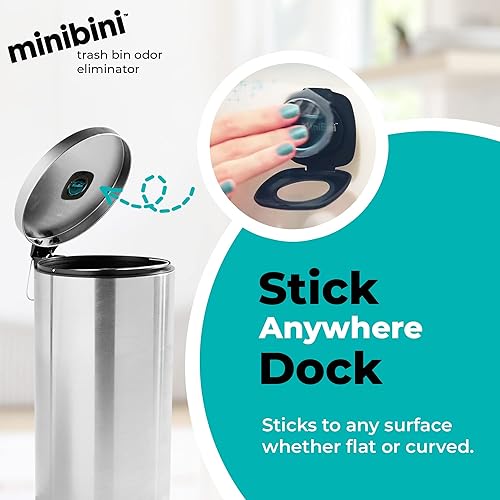 Miniatura 3 de Flint MiniBini Dispositivo eliminador de olores, desodorante de cocina de 30 días para cocina, baño y basura, con lino fresco
