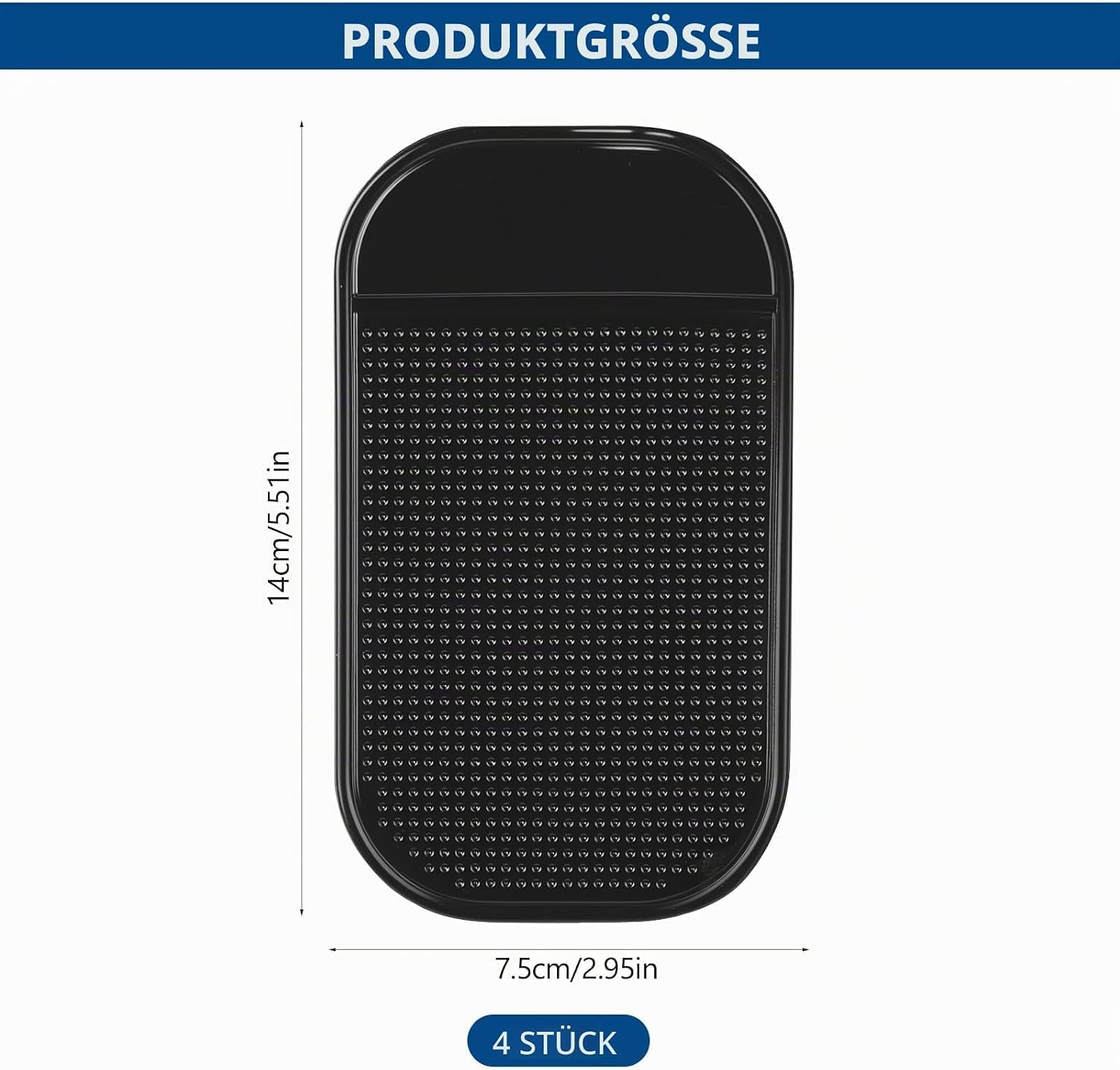 4 Pezzi Tappetino Antiscivolo per Skoda Yeti 2009-2017