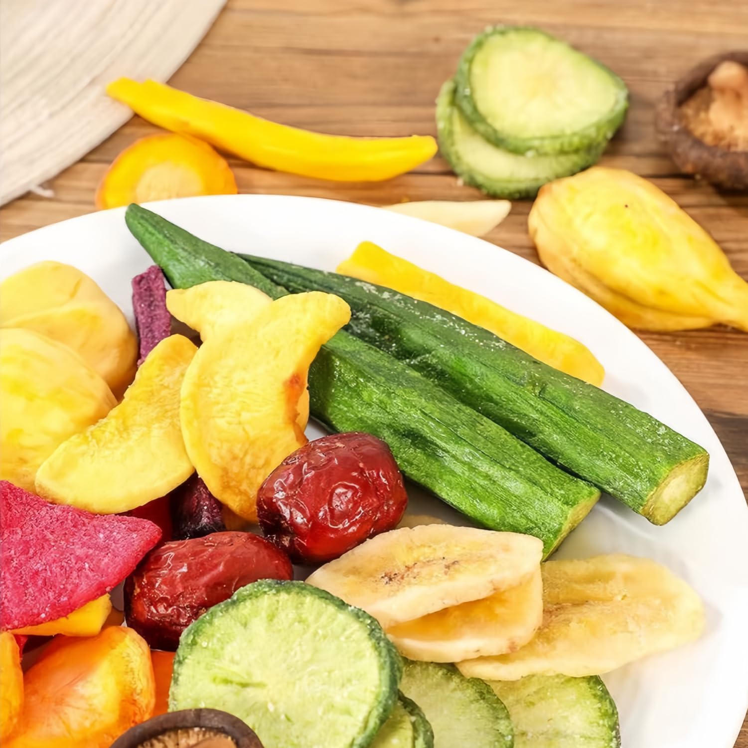 Mckona Crujientes Liofilizados de Fruta y Verdura 300g Snack Saludable