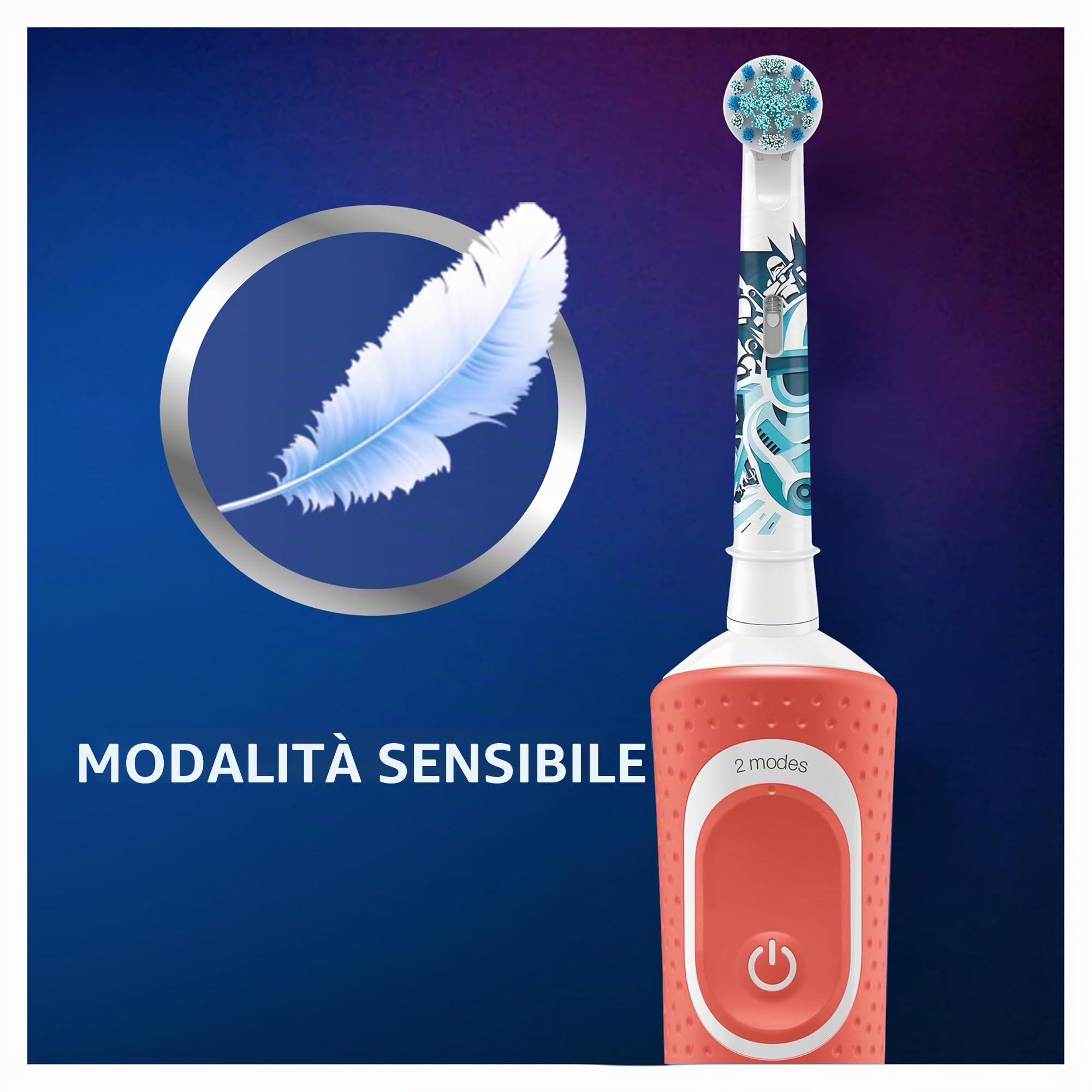 Spazzolino Elettrico Ricaricabile Oral-B Kids Braun, 1 Manico Con Personaggi Di Star Wars, 1 Custodia Da Viaggio, Per Età Da 3 Anni
