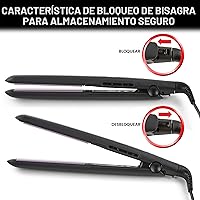 Vista 7 de Remington Plancha plana de 1 pulgada, alisador de cabello con tecnología antiestática, calentamiento rápido de 30 segundos, apagado automático de 60