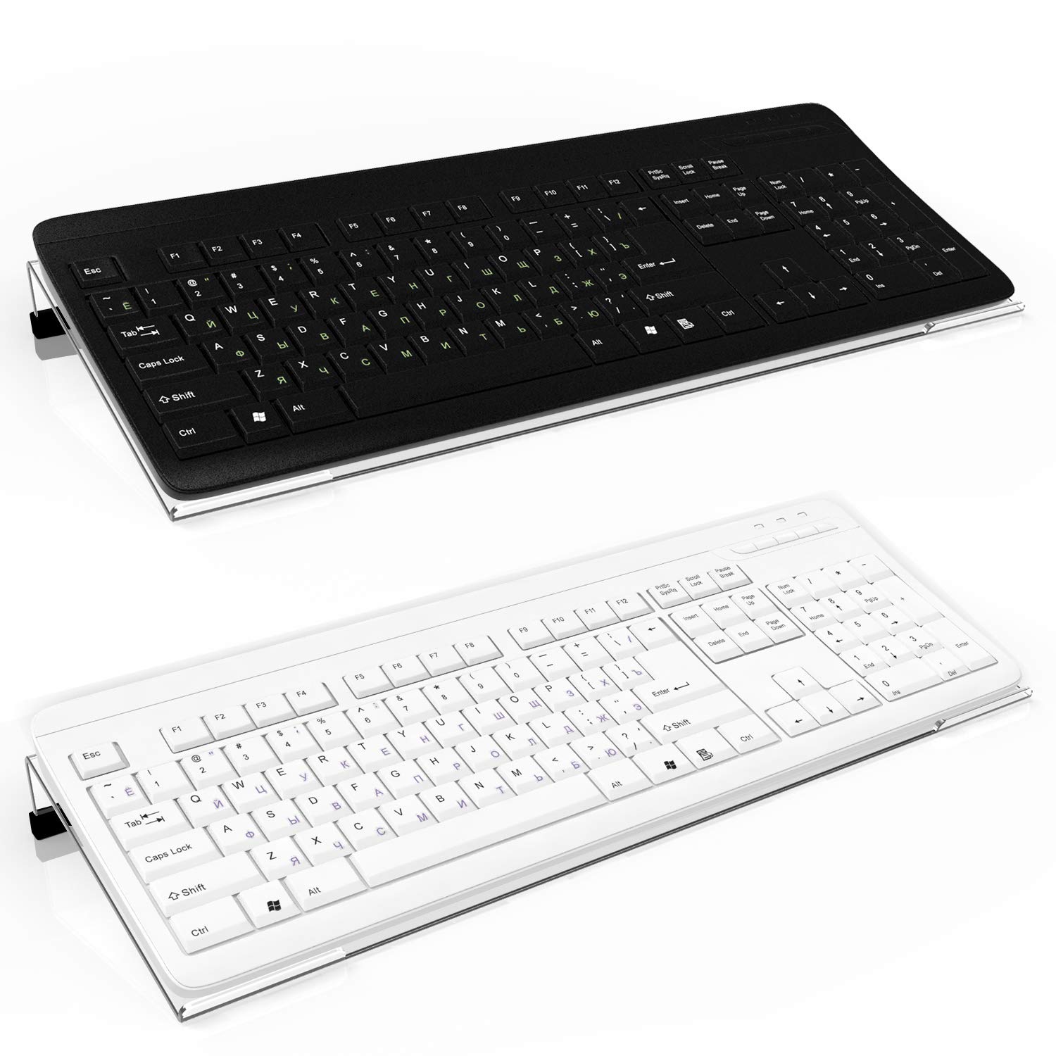 Richboom Acrylic Tilted Computer Keyboard Stand for Easy Ergonomic