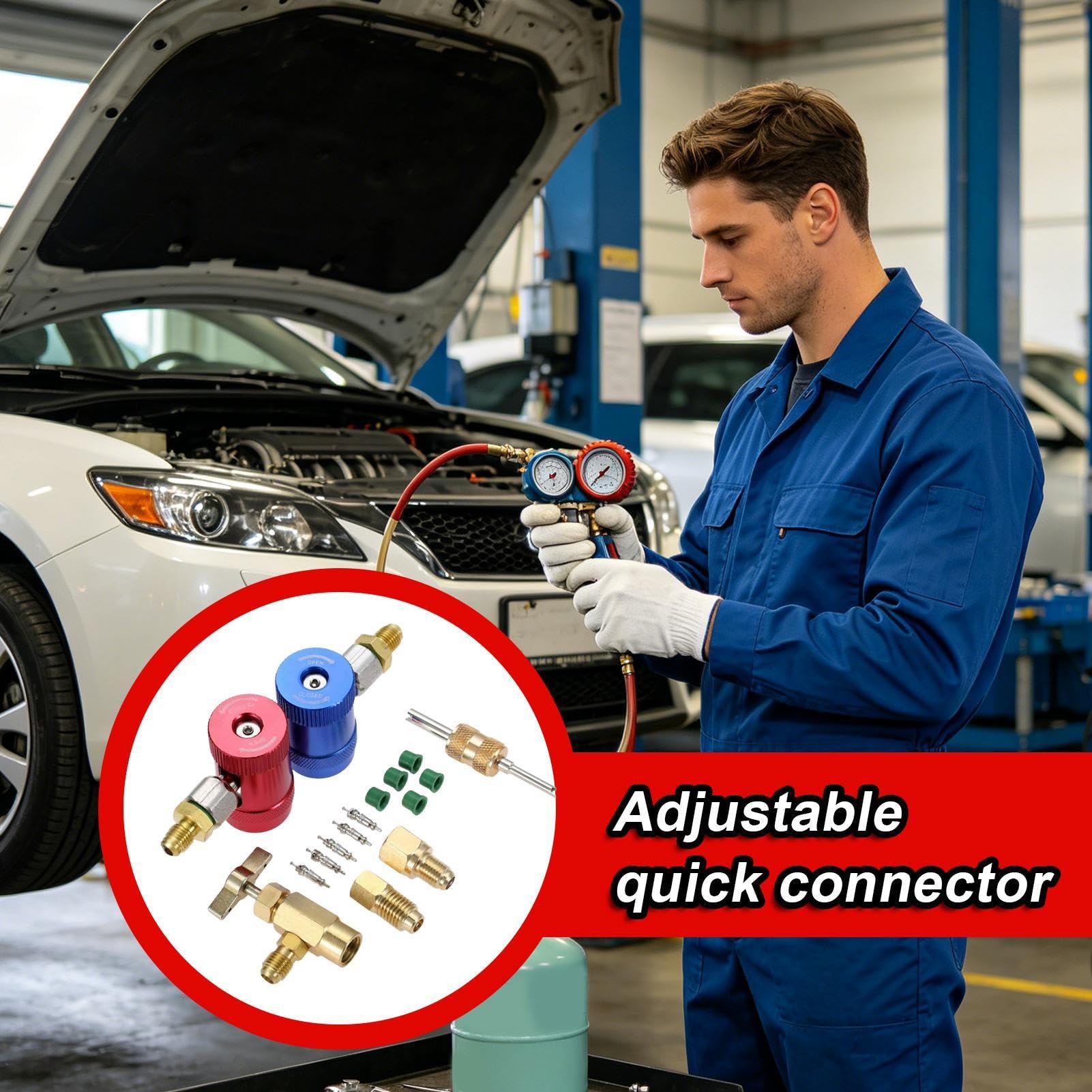 Adapter R1234YF Szybkozłącze Regulowane Uszczelniające R1234YF