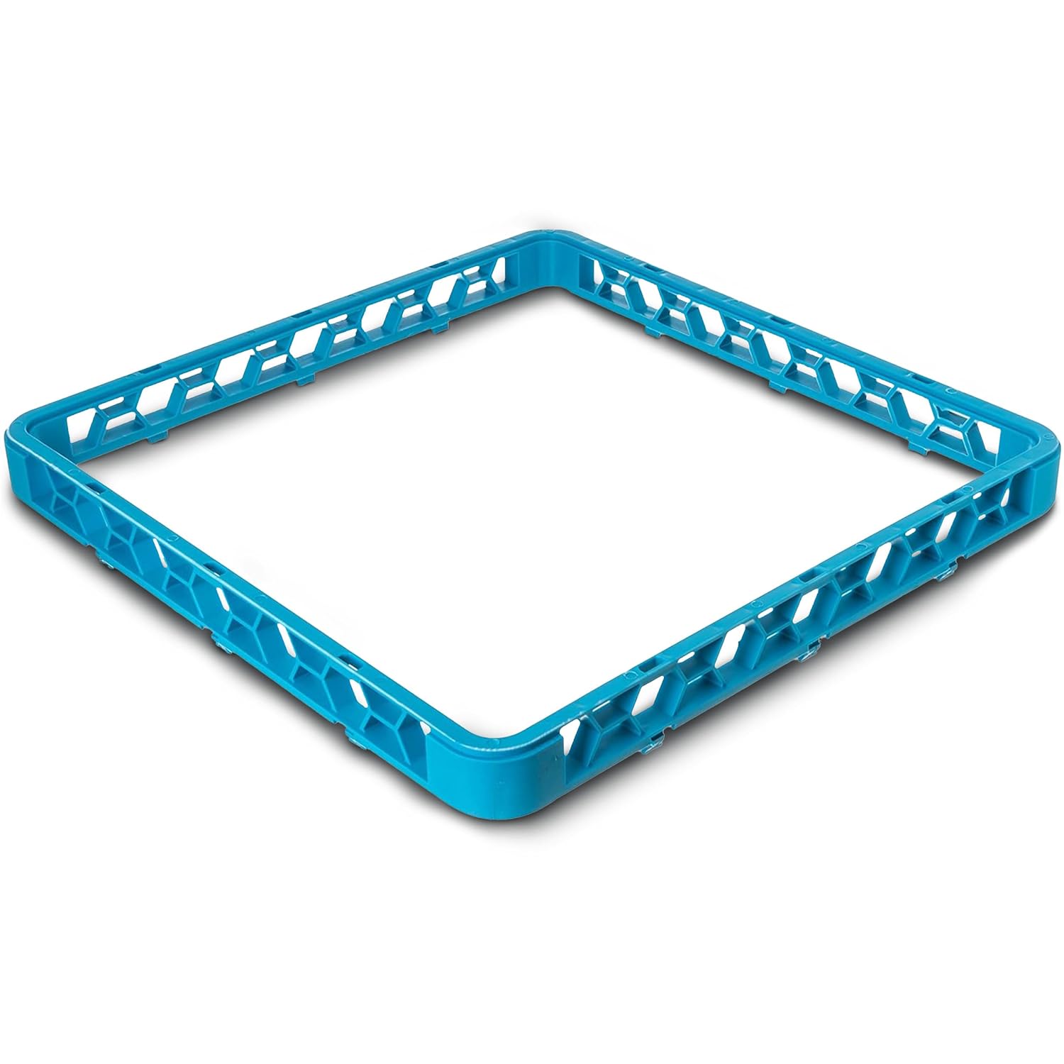 Carlisle FoodService Products OptiClean Open Glass Rack Extender for Commercial Kitchens and Restaurants – 19.75" x 19.75" x 1.75" Dishwasher Glass Rack Extender – Honeycomb Design, Blue, (Pack of 6)