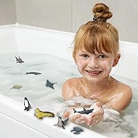 Vista 16 de Mini figuras de animales de safari, 12 piezas de plástico pequeño bosque selva, zoológico, figuras de animales, adornos para tartas, recuerdos