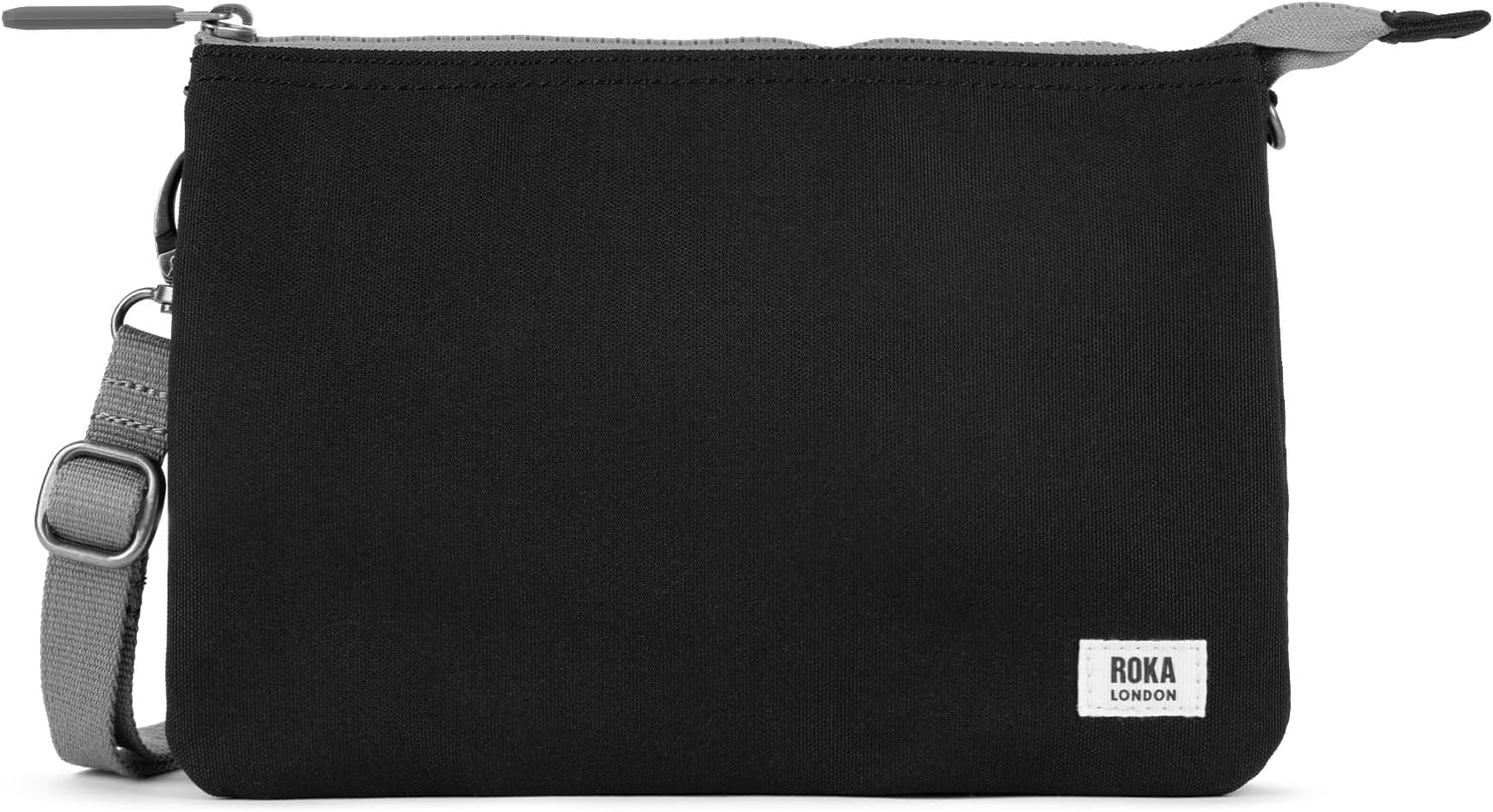 ROKA Carnaby XL Slim Crossbody Bags for Women & Men - 3 Compartments, Chunky Zip, Removable & Adjustable Strap for Phone, Wallet, Keys