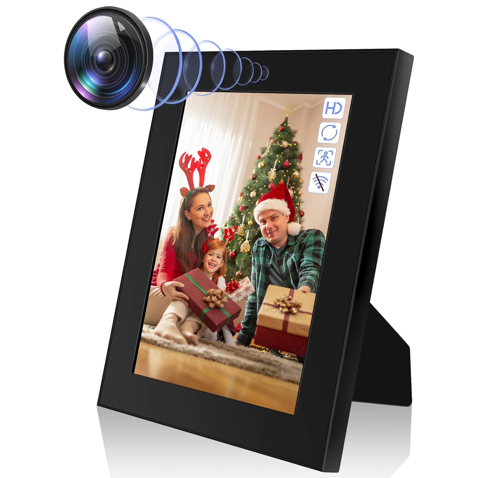 Cadre Photo Caméra Cachée, Mini Caméra Espion HD 1080P | Caméra Espion Cachée avec Détection de Mouvement, Enregistrement en Boucle, pour la Décoration de la Maison ou du Bureau